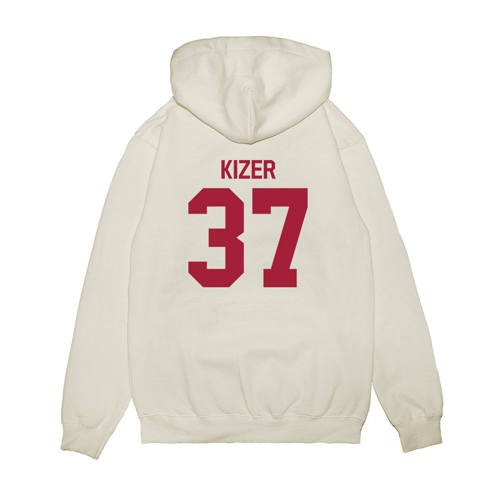 Indiana - NCAA Football : Heath Kizer - Flipping Champs Premium Hooded Sweatshirt-1