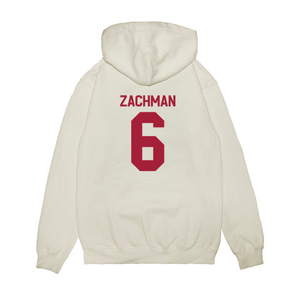 Indiana - NCAA Football : Preston Zachman - Flipping Champs Premium Hooded Sweatshirt-1