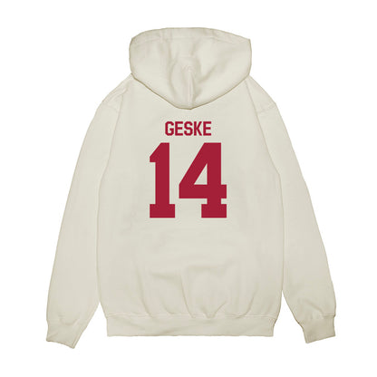 Indiana - NCAA Football : Maverick Geske - Flipping Champs Premium Hooded Sweatshirt-1