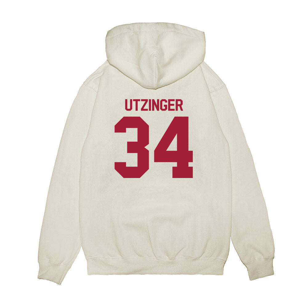 Indiana - NCAA Football : Jeffrey Utzinger - Flipping Champs Premium Hooded Sweatshirt-1