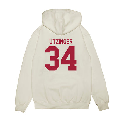 Indiana - NCAA Football : Jeffrey Utzinger - Flipping Champs Premium Hooded Sweatshirt-1