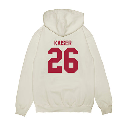Indiana - NCAA Football : Cade Kaiser - Flipping Champs Premium Hooded Sweatshirt-1