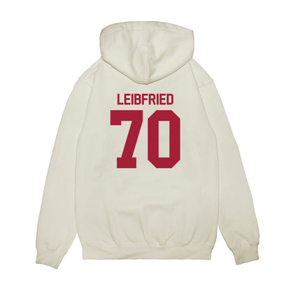 Indiana - NCAA Football : Austin Leibfried - Flipping Champs Premium Hooded Sweatshirt-1
