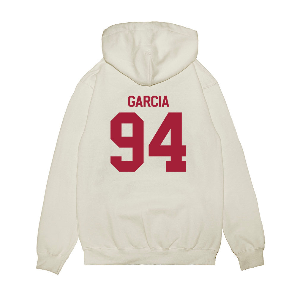 Indiana - NCAA Football : Kyler Garcia - Flipping Champs Premium Hooded Sweatshirt-1