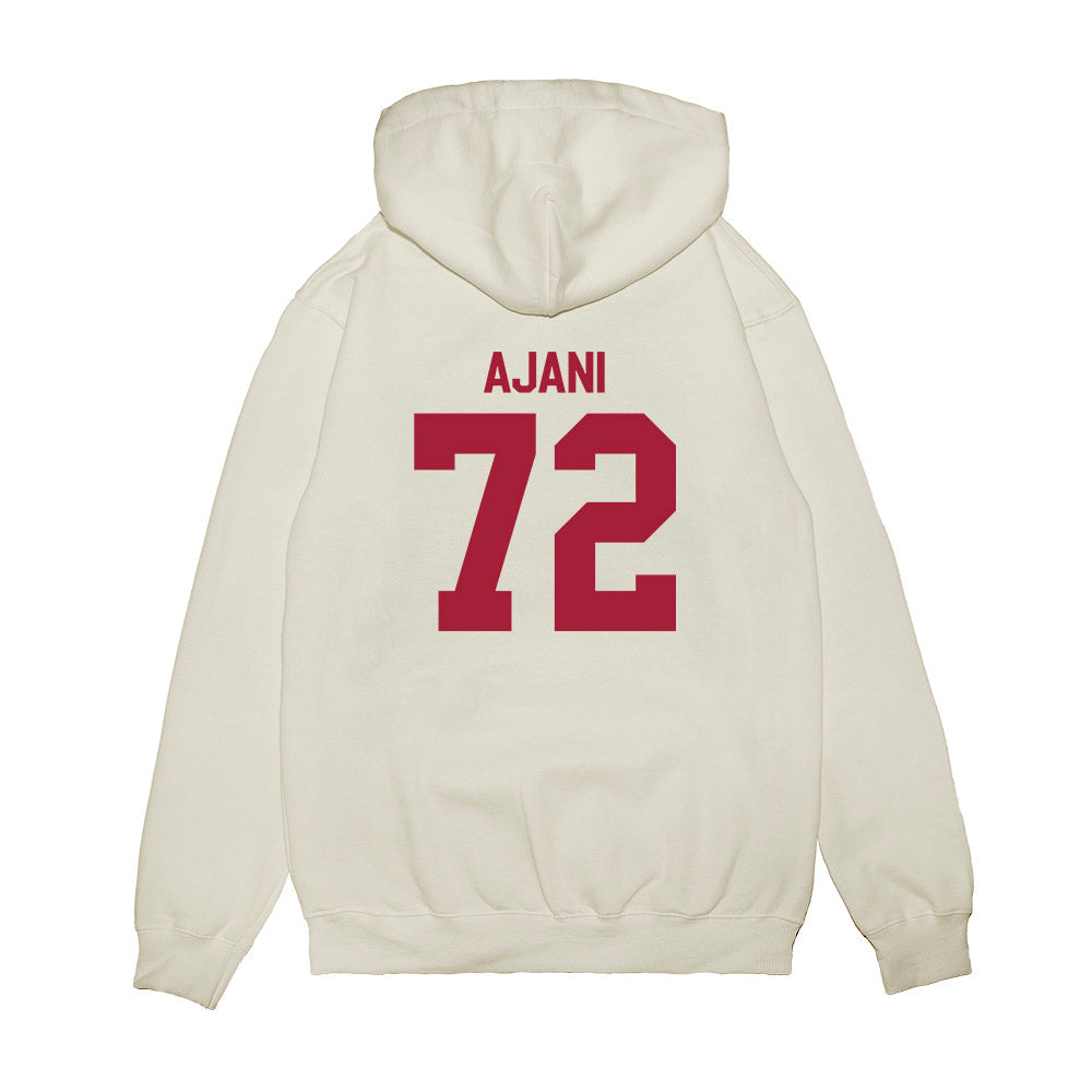 Indiana - NCAA Football : Adedamola Ajani - Flipping Champs Premium Hooded Sweatshirt-1