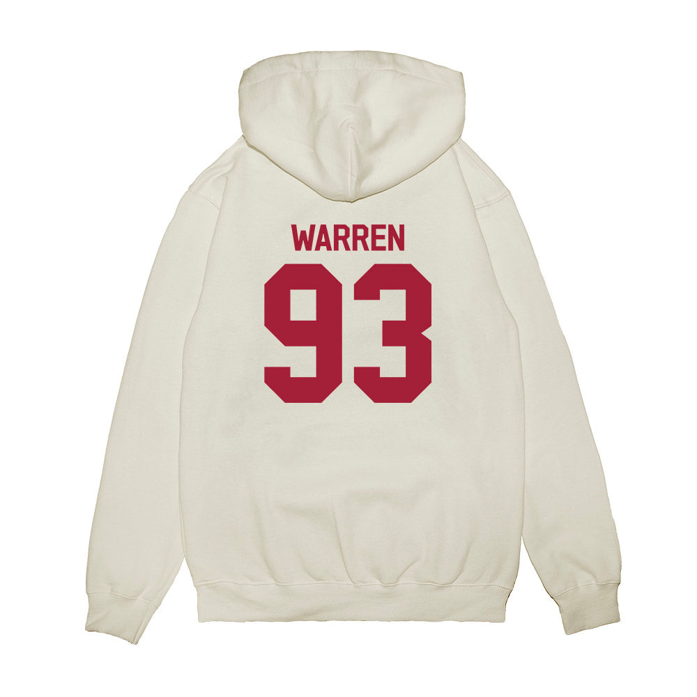 Indiana - NCAA Football : Quinn Warren - Flipping Champs Premium Hooded Sweatshirt-1