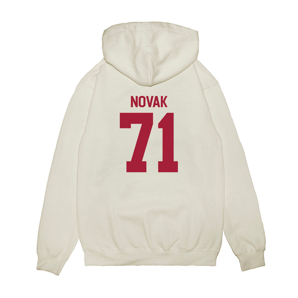 Indiana - NCAA Football : Benjamin Novak - Flipping Champs Premium Hooded Sweatshirt-1