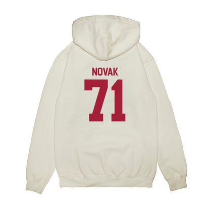 Indiana - NCAA Football : Benjamin Novak - Flipping Champs Premium Hooded Sweatshirt-1