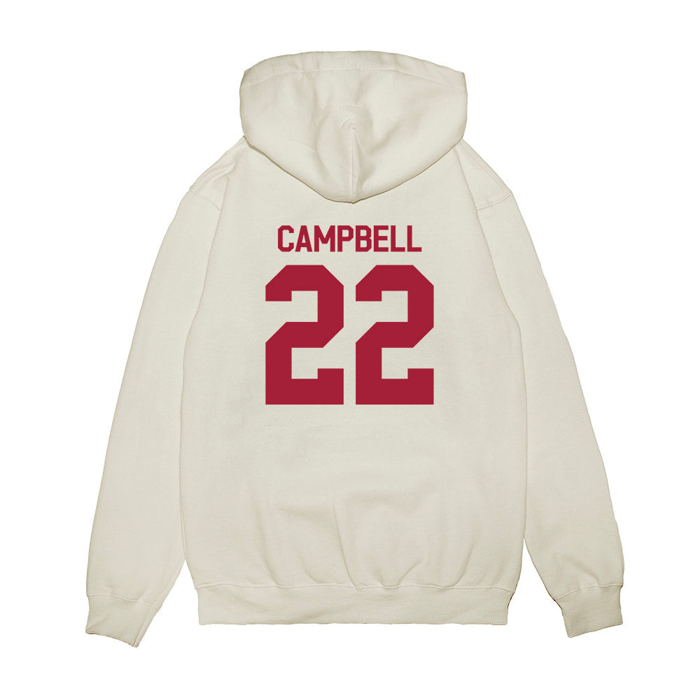 Indiana - NCAA Football : Jayreon Campbell - Flipping Champs Premium Hooded Sweatshirt-1