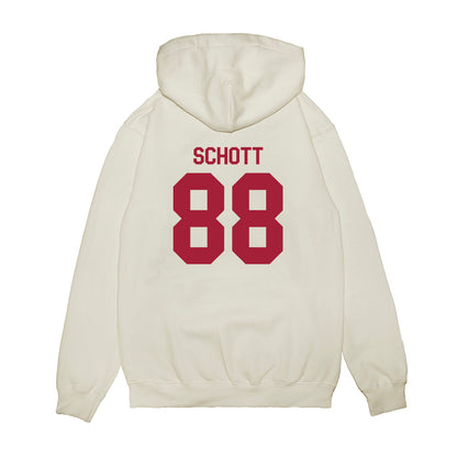 Indiana - NCAA Football : Brock Schott - Flipping Champs Premium Hooded Sweatshirt-1