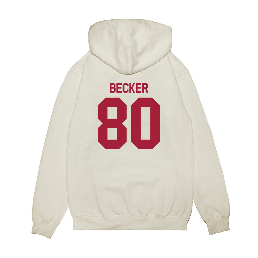 Indiana - NCAA Football : Charlie Becker - Flipping Champs Premium Hooded Sweatshirt-1