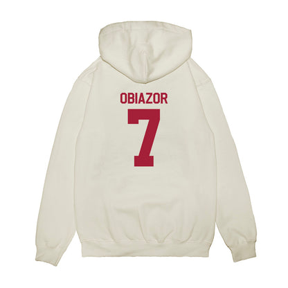 Indiana - NCAA Football : Chiddi Obiazor - Flipping Champs Premium Hooded Sweatshirt-1