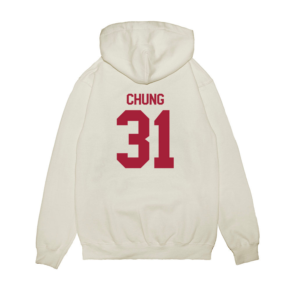 Indiana - NCAA Football : Anthony Chung - Flipping Champs Premium Hooded Sweatshirt-1