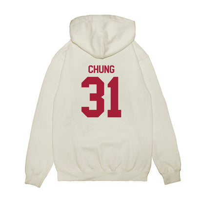 Indiana - NCAA Football : Anthony Chung - Flipping Champs Premium Hooded Sweatshirt-1