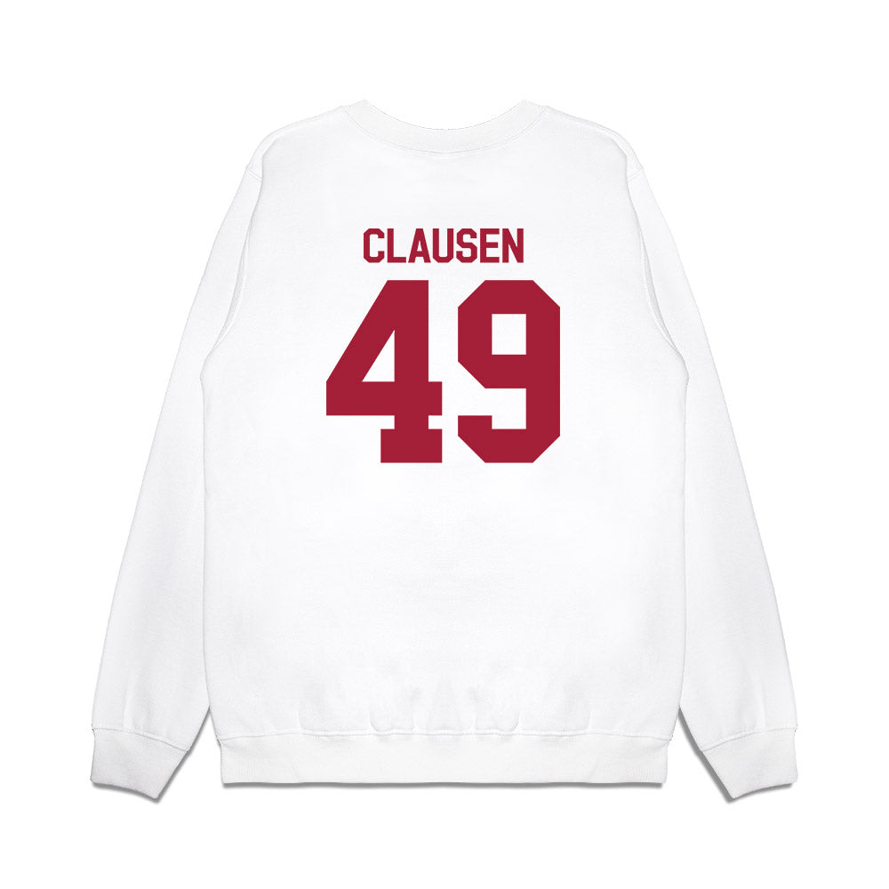 Indiana - NCAA Football : Drew Clausen - Flipping Champs Premium Crewneck Sweatshirt-1