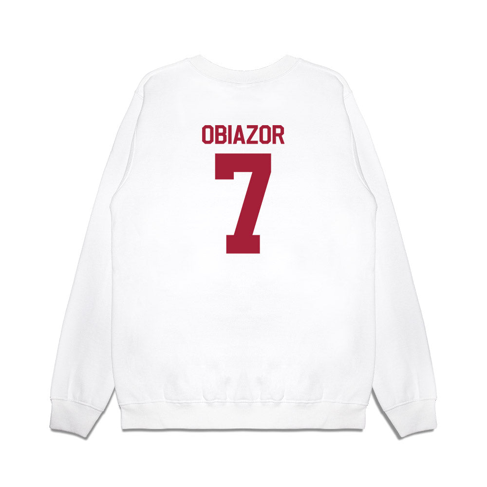 Indiana - NCAA Football : Chiddi Obiazor - Flipping Champs Premium Crewneck Sweatshirt-1