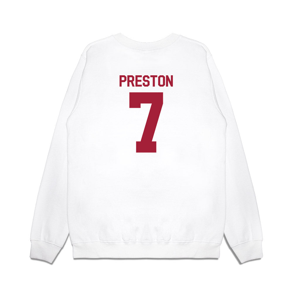 Indiana - NCAA Football : Shazz Preston - Flipping Champs Premium Crewneck Sweatshirt-1
