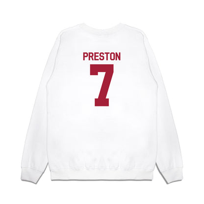 Indiana - NCAA Football : Shazz Preston - Flipping Champs Premium Crewneck Sweatshirt-1
