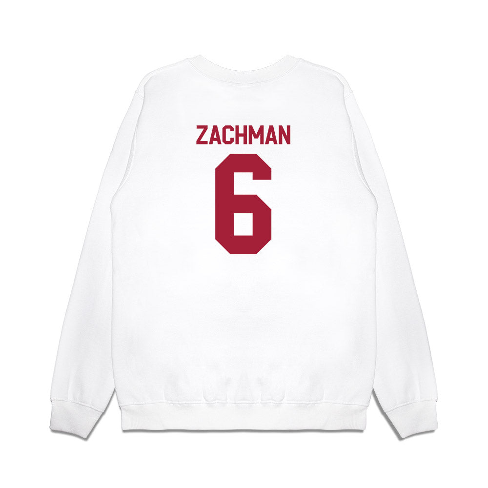 Indiana - NCAA Football : Preston Zachman - Flipping Champs Premium Crewneck Sweatshirt-1