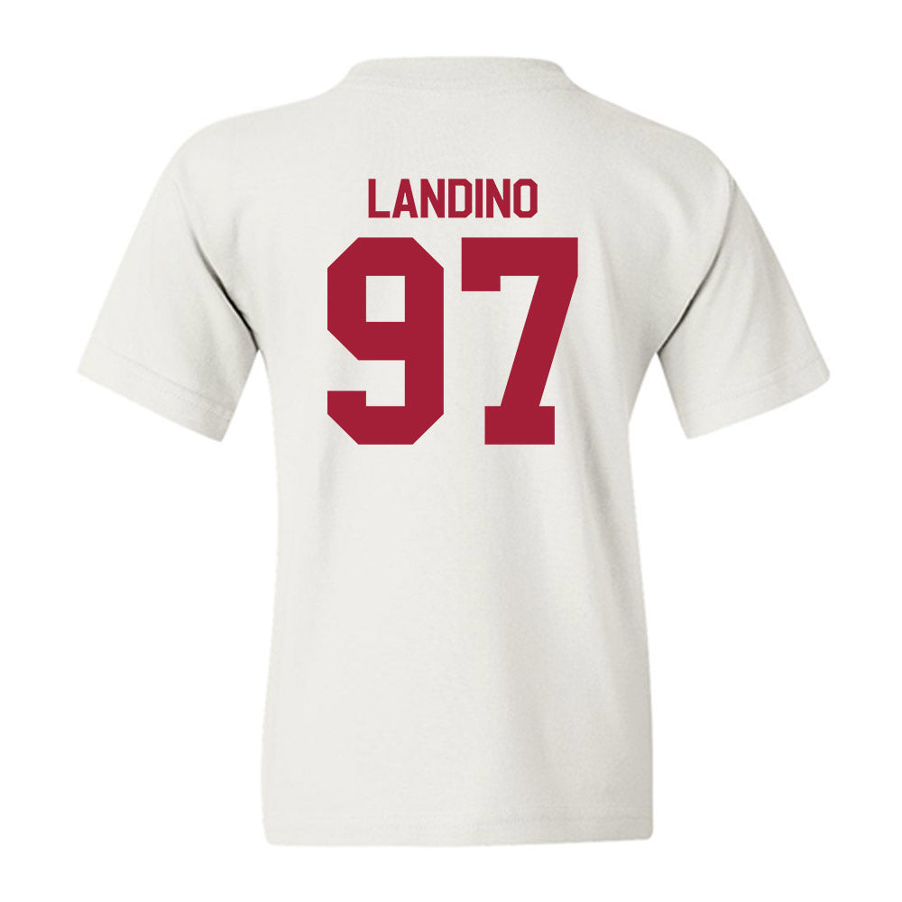 Indiana - NCAA Football : Mario Landino - Flipping Champs Youth T-Shirt-1