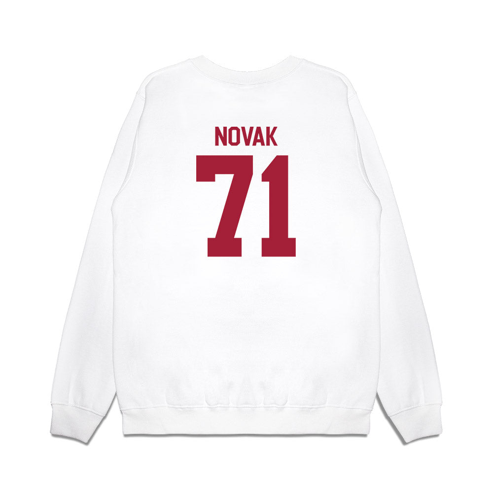 Indiana - NCAA Football : Benjamin Novak - Flipping Champs Premium Crewneck Sweatshirt-1