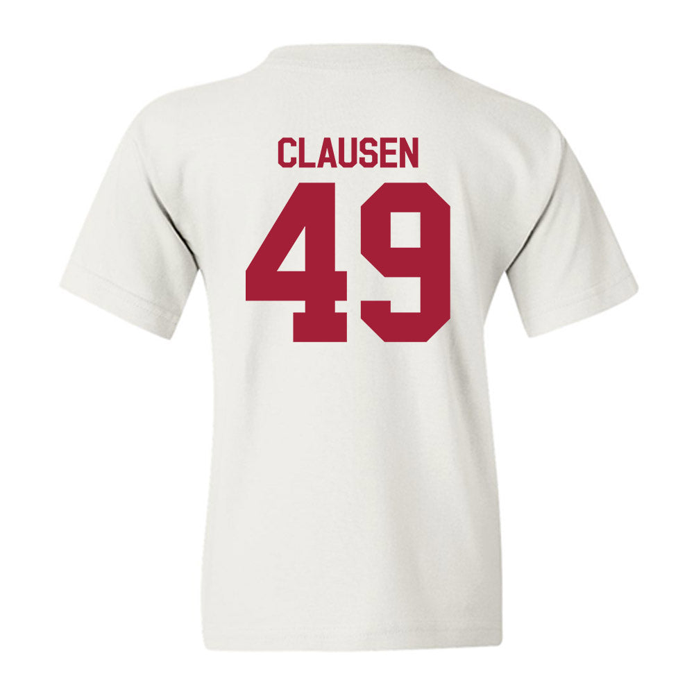 Indiana - NCAA Football : Drew Clausen - Flipping Champs Youth T-Shirt-1