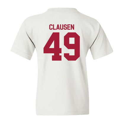 Indiana - NCAA Football : Drew Clausen - Flipping Champs Youth T-Shirt-1