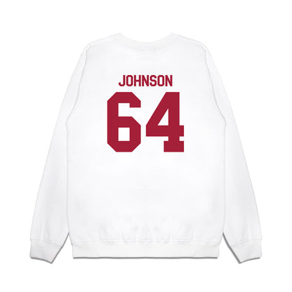 Indiana - NCAA Football : Chance Johnson - Flipping Champs Premium Crewneck Sweatshirt-1