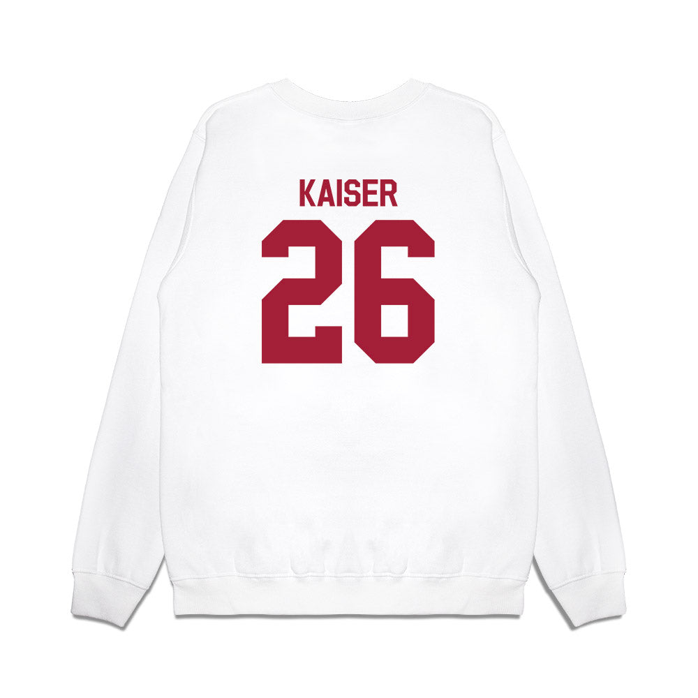 Indiana - NCAA Football : Cade Kaiser - Flipping Champs Premium Crewneck Sweatshirt-1