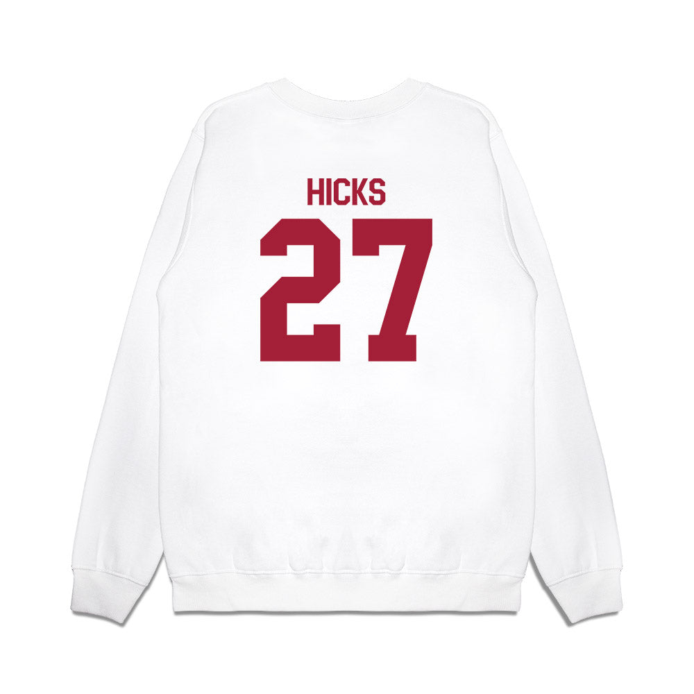 Indiana - NCAA Football : Kasmir Hicks - Flipping Champs Premium Crewneck Sweatshirt-1