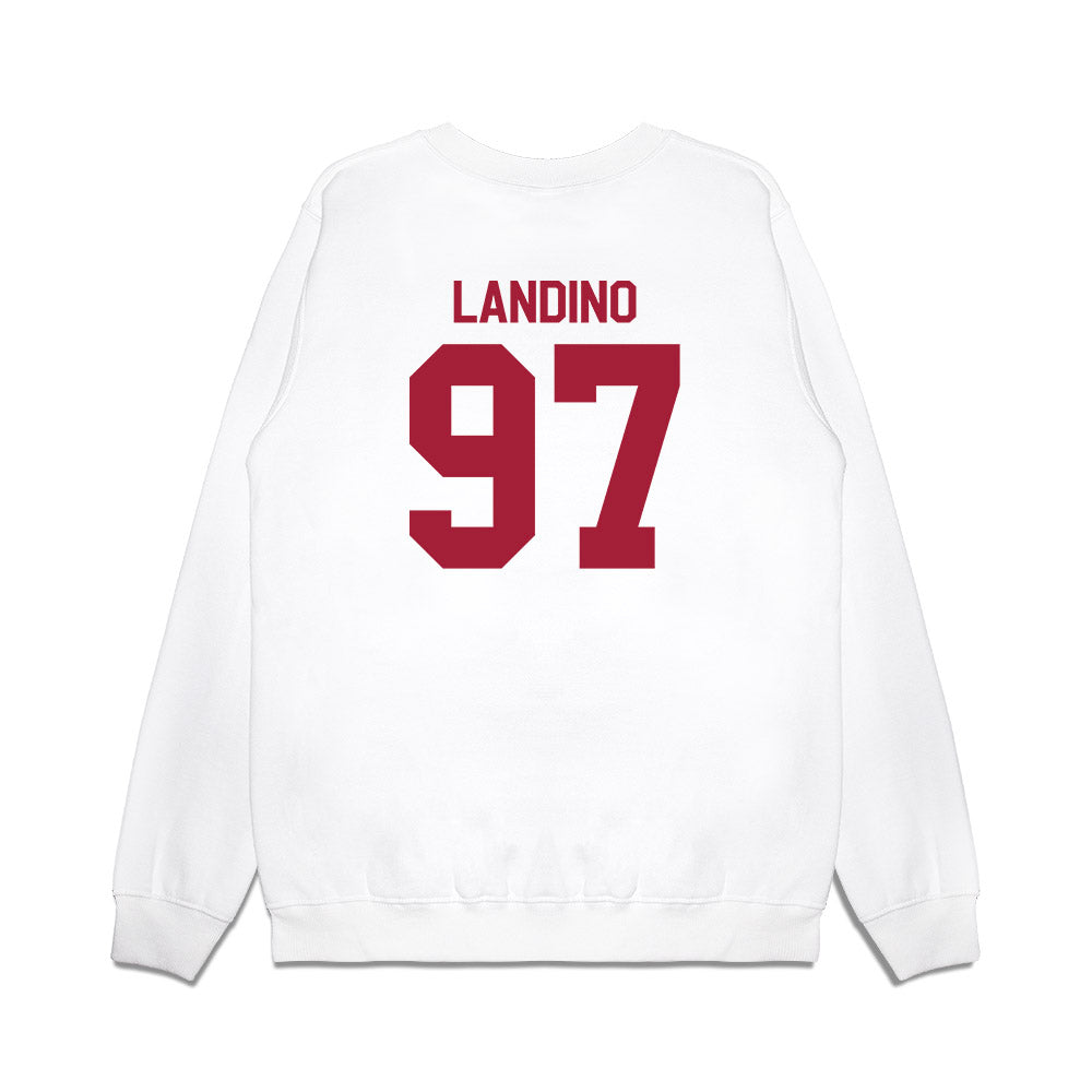 Indiana - NCAA Football : Mario Landino - Flipping Champs Premium Crewneck Sweatshirt-1