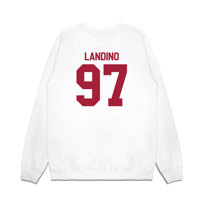 Indiana - NCAA Football : Mario Landino - Flipping Champs Premium Crewneck Sweatshirt-1