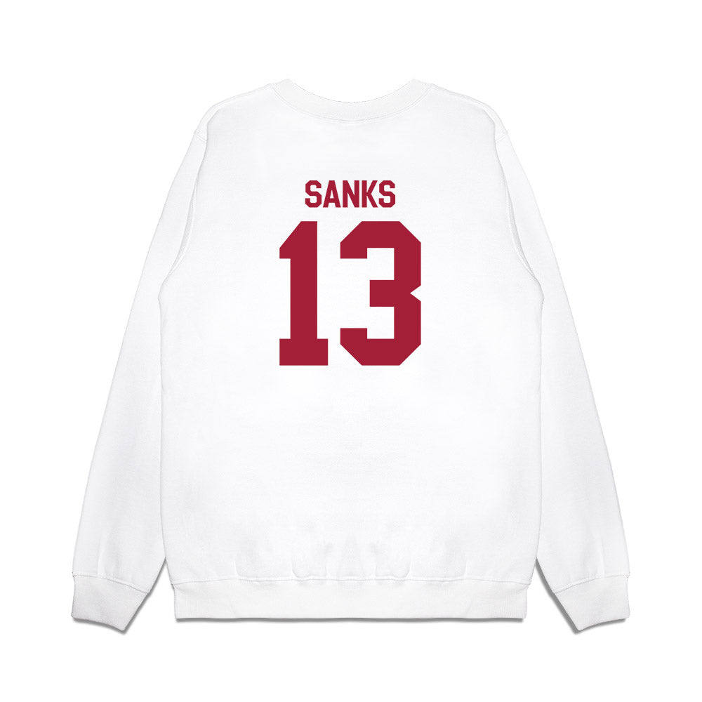 Indiana - NCAA Football : Jiquan Sanks - Flipping Champs Premium Crewneck Sweatshirt-1