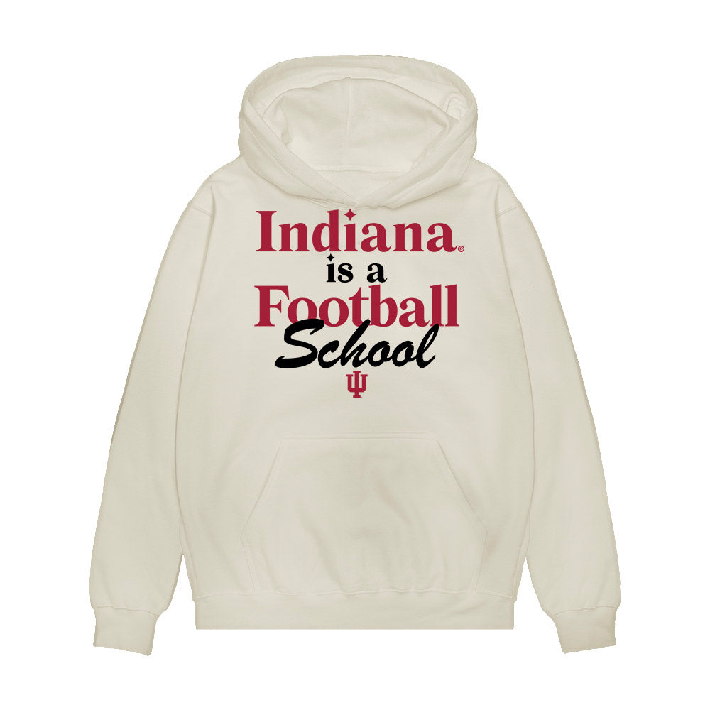 Indiana - NCAA Football : Carter Smith - Flipping Champs Premium Hooded Sweatshirt-0