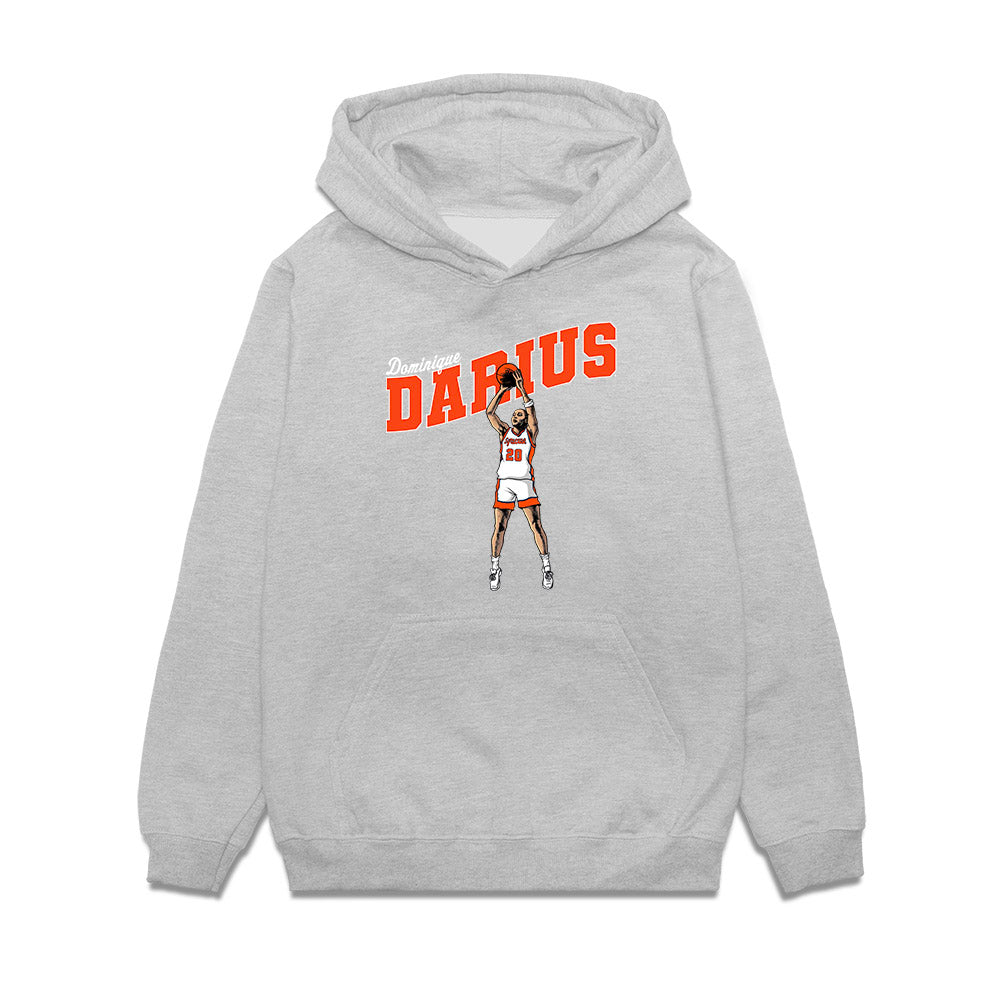Syracuse - NCAA Women's Basketball : Dominique Darius - Game Winner Premium Hooded Sweatshirt-0