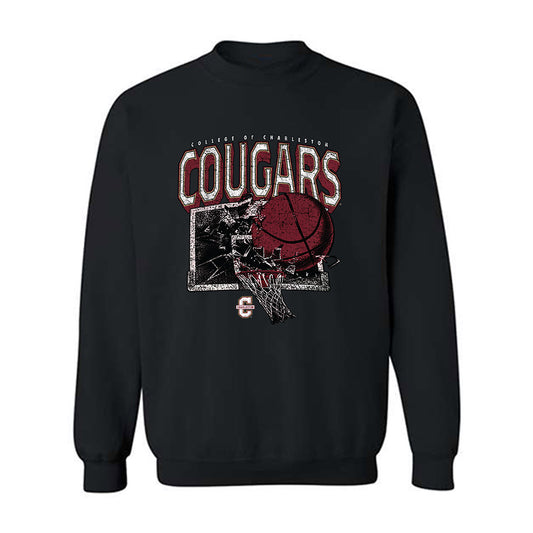 Charleston - NCAA Men's Basketball : Will Mortimore - Vintage Shersey Crewneck Sweatshirt-0