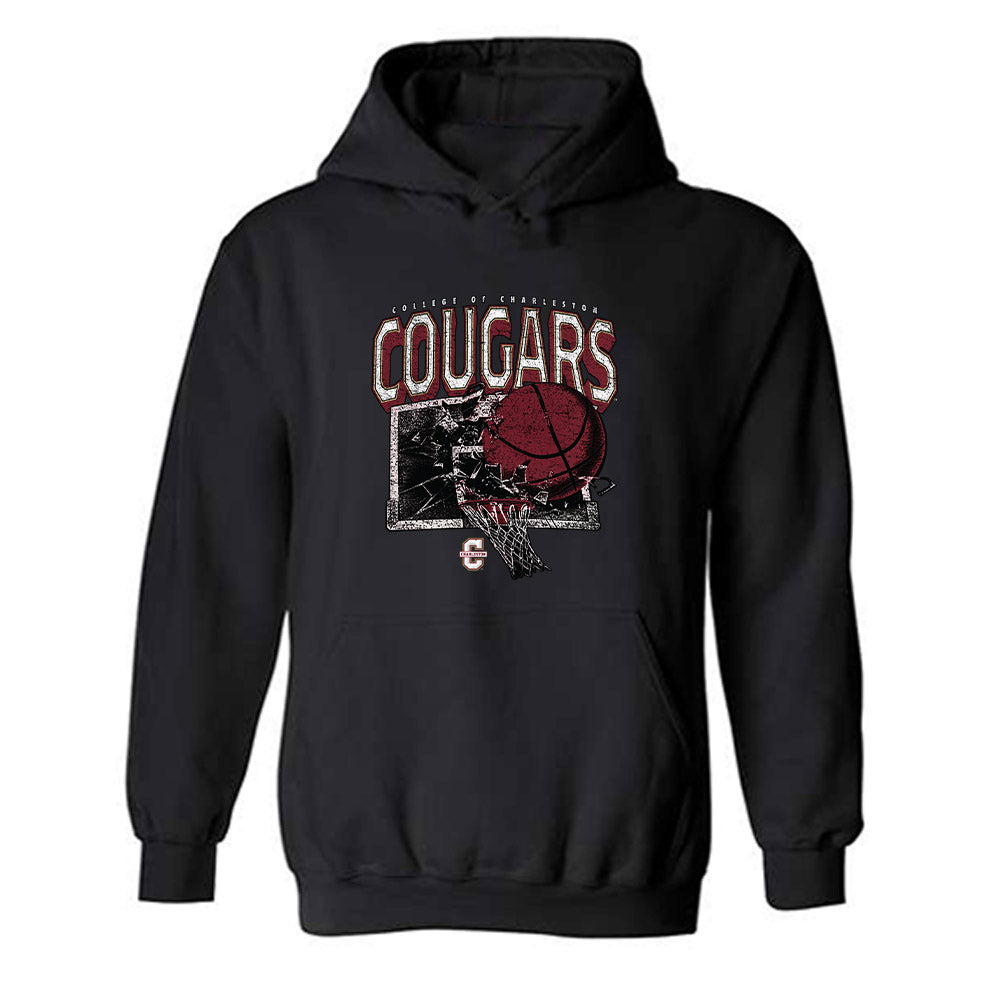 Charleston - NCAA Women's Basketball : Abby Jegede - Vintage Shersey Hooded Sweatshirt-0