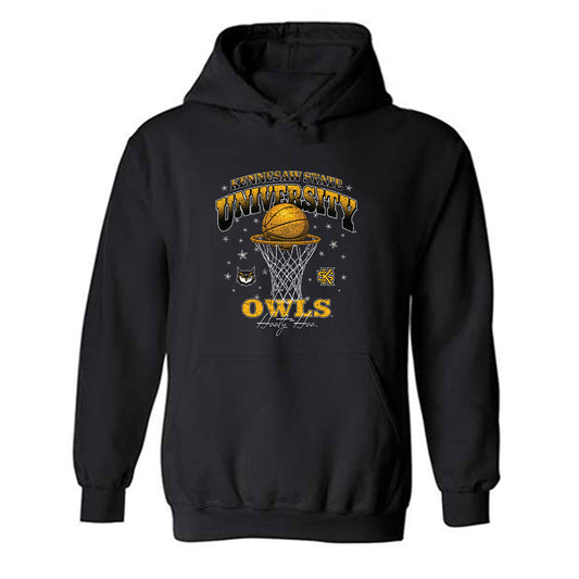 Kennesaw - NCAA Men's Basketball : Marcus Whitlock Jr - Vintage Shersey Hooded Sweatshirt-0