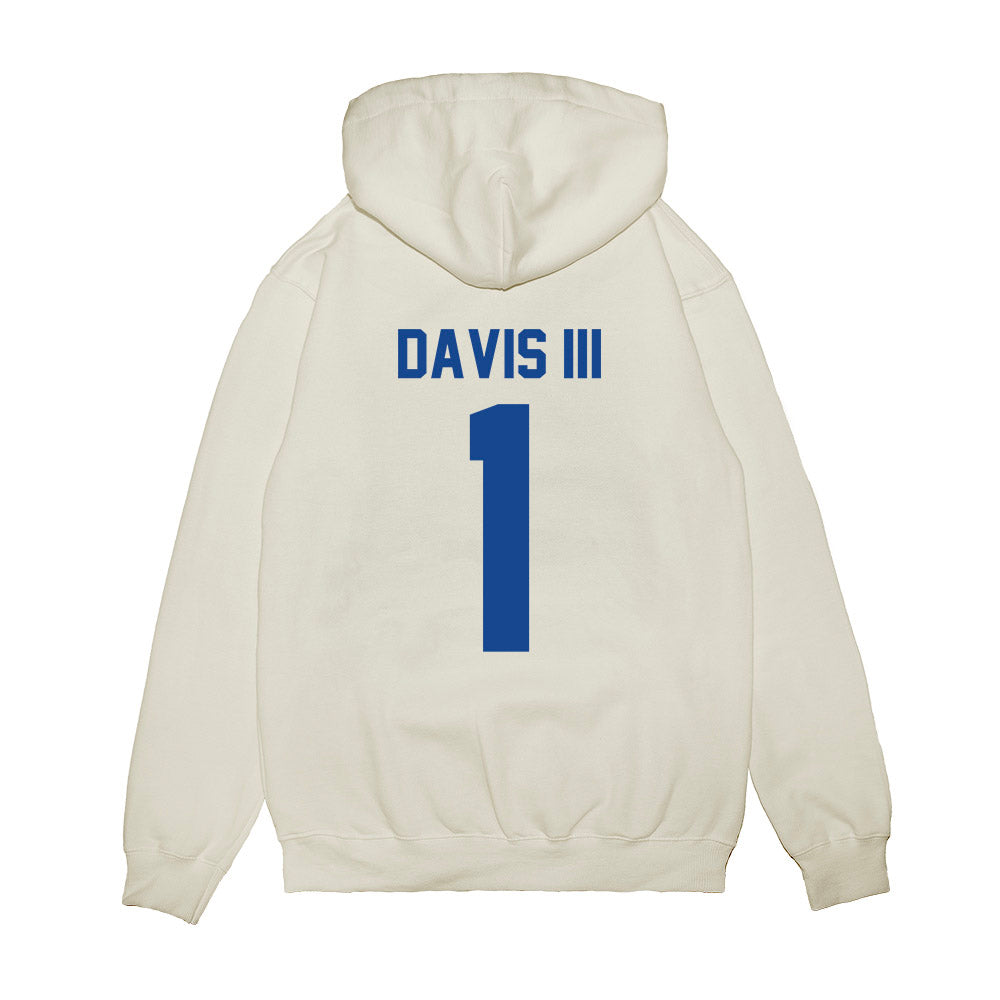 Hampton - NCAA Men's Basketball : Aaron Davis III - Vintage Shersey Premium Hooded Sweatshirt-1