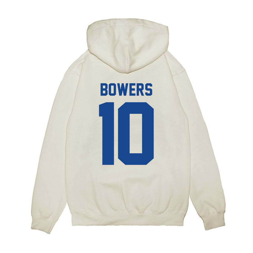 Hampton - NCAA Women's Basketball : Jeniya Bowers - Vintage Shersey Premium Hooded Sweatshirt-1
