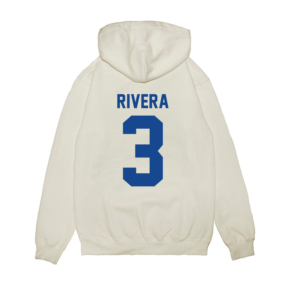 Hampton - NCAA Women's Basketball : Nilah Rivera - Vintage Shersey Premium Hooded Sweatshirt-1