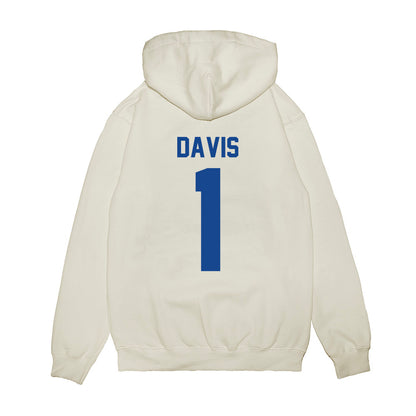 Hampton - NCAA Men's Basketball : Aaron Davis - Vintage Shersey Premium Hooded Sweatshirt-1