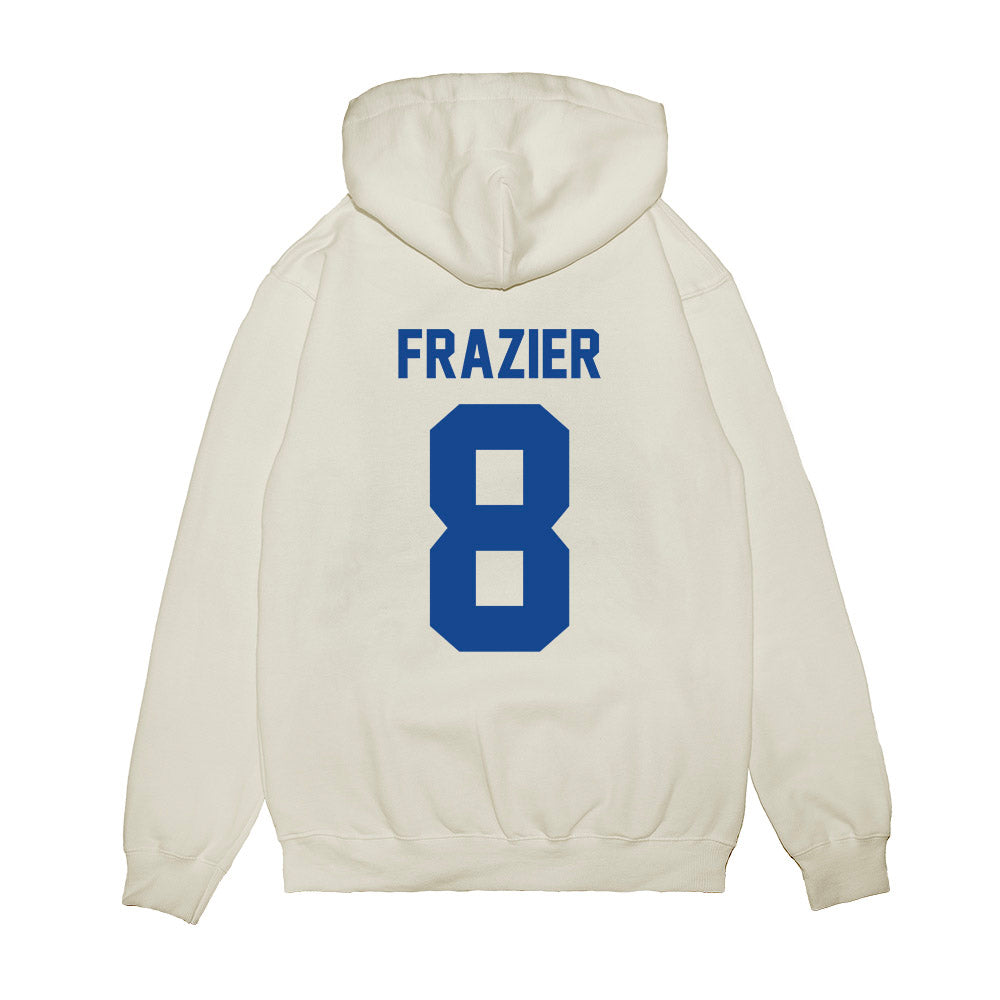 Hampton - NCAA Men's Basketball : Maximus Frazier - Vintage Shersey Premium Hooded Sweatshirt-1