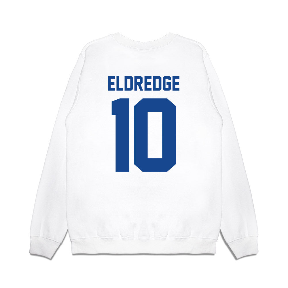 Hampton - NCAA Men's Basketball : Chris Eldredge - Vintage Shersey Premium Crewneck Sweatshirt-1
