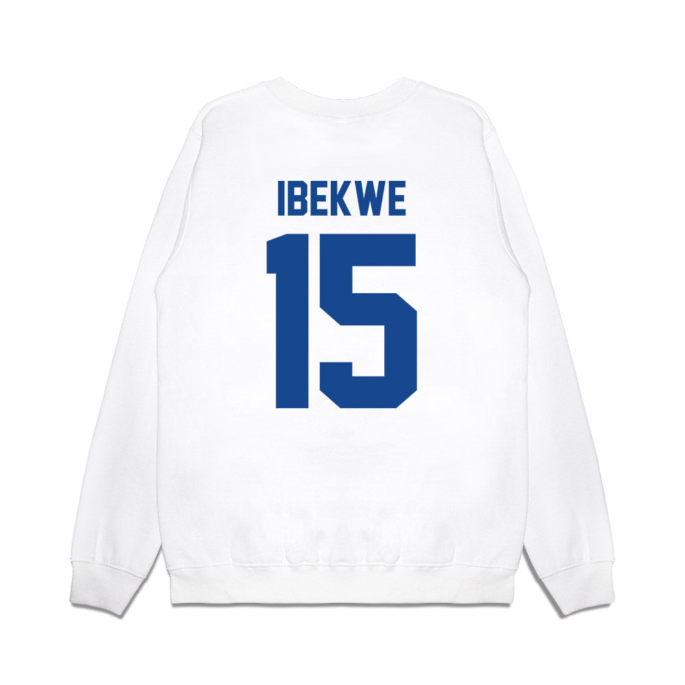 Hampton - NCAA Men's Basketball : Zion Ibekwe - Vintage Shersey Premium Crewneck Sweatshirt-1
