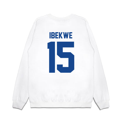 Hampton - NCAA Men's Basketball : Zion Ibekwe - Vintage Shersey Premium Crewneck Sweatshirt-1