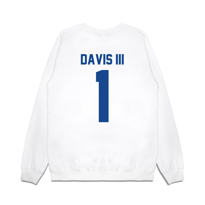 Hampton - NCAA Men's Basketball : Aaron Davis III - Vintage Shersey Premium Crewneck Sweatshirt-1