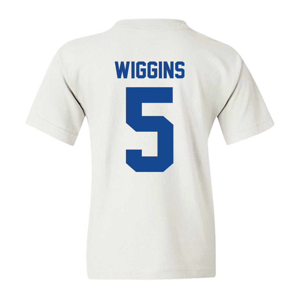 Hampton - NCAA Women's Basketball : Diamond Wiggins - Vintage Shersey Youth T-Shirt-1