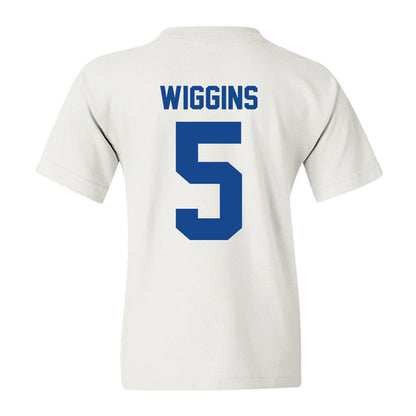 Hampton - NCAA Women's Basketball : Diamond Wiggins - Vintage Shersey Youth T-Shirt-1