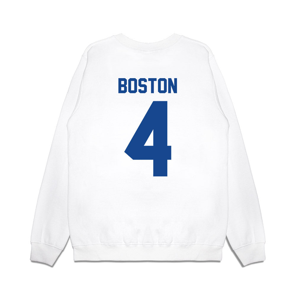 Hampton - NCAA Women's Basketball : Arlisha Boston - Vintage Shersey Premium Crewneck Sweatshirt-1